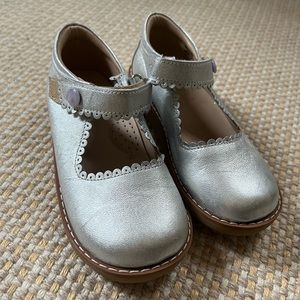 Elephantito Silver Mary Janes